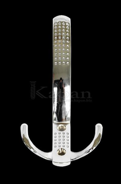 Крючок тройной с перф., хром K305 фото 1