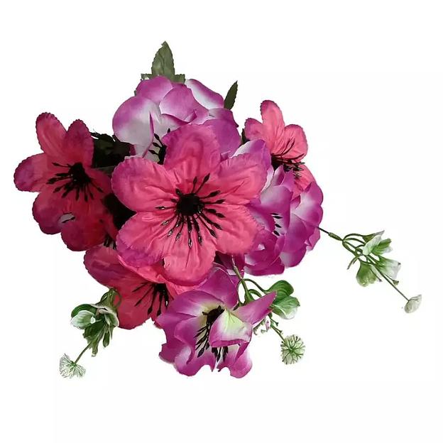 Кувшинки с георгинами 15 голов (2 вида 5+10) 55см 428-594+435 фото 1