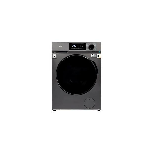 Стиральная машина узкая Midea MFC3712BSW40/S, с фронтальной загрузкой, с паром, 7кг, 1200об/мин, инверторная фото 1