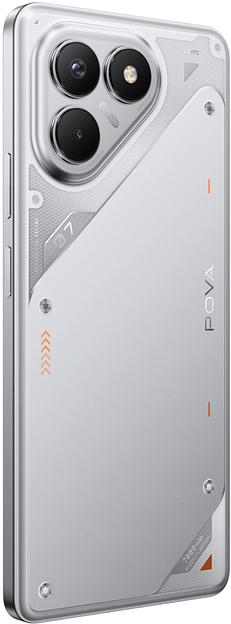 Смартфон Tecno POVA 7 Neo 128Gb 8Gb серебристый моноблок 3G 4G 6.8" 1080x2460 Android 14 50Mpix 802.11 a/b/g/n/ac NFC GPS GSM900/1800 Protect фото 4