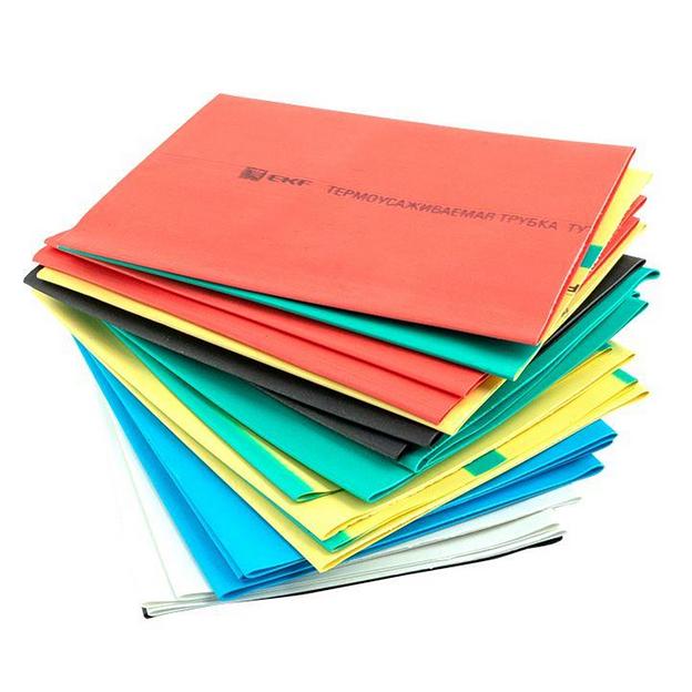 Трубка термоусаживаемая ТУТ нг 50/25 (7 цветов по 3шт) 100мм PROxima фото 5