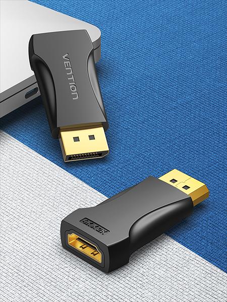 Переходник Vention DisplayPort Male to HDMI Female 4K Adapter Black (HBPB0) фото 2