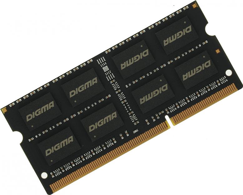 Память DDR3 8Gb 1600MHz Digma DGMAS31600008D RTL PC3-12800 CL11 SO-DIMM 204-pin 1.5В dual rank фото 1