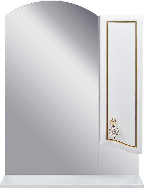 Зеркало-шкаф Жасмин 65 DORATIZ 2711.218, правый, белый, патина золото фото 1