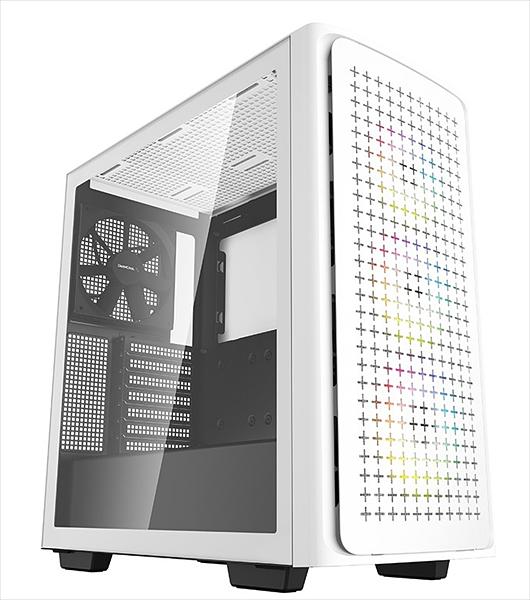 Корпус Deepcool CK560 WH без БП, боковое окно (закаленное стекло), 3xARGB LED 120мм вентилятора спереди и 1x140мм вентилятор сзади, белый, ATX (CK560 WH) фото 1