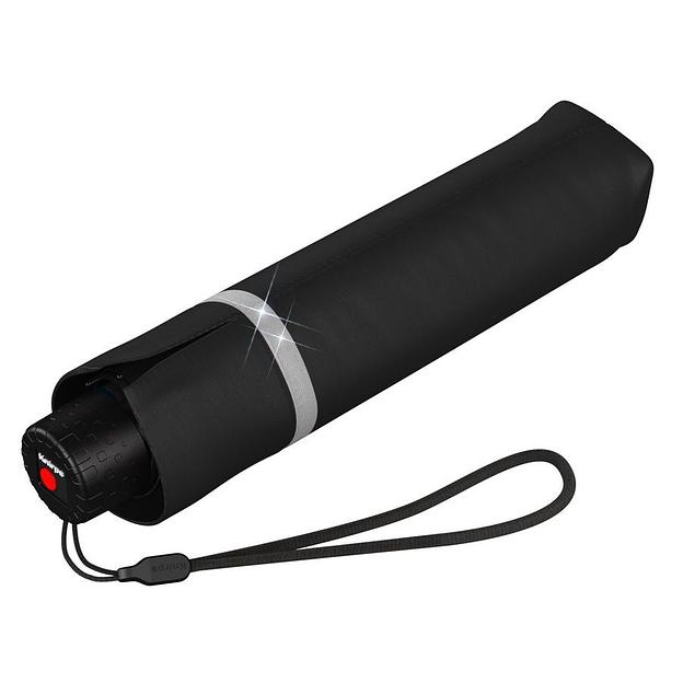 Зонт Knirps детский механический X.050 Rookie Manual BLACK REFLECTIVE 95 6050 1000 фото 2