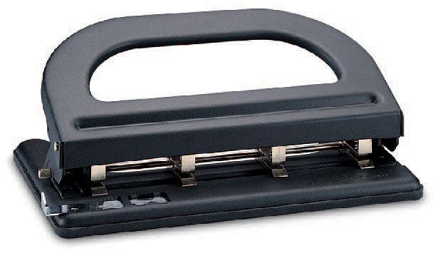 Дырокол Kw-Trio 964 макс.:30лист. черный отв.:4 с линейкой фото 1