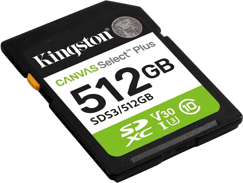 Флеш карта SDXC 512GB Kingston SDS3/512GB Canvas Select Plus w/o adapter фото 2