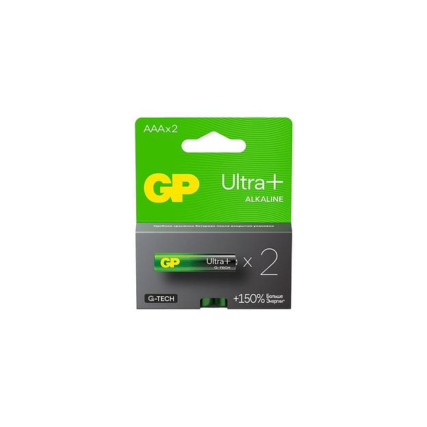 AAA Батарейка GP Ultra Plus Alkaline 24AUPA21-2CRSB2, 2 шт. фото 1