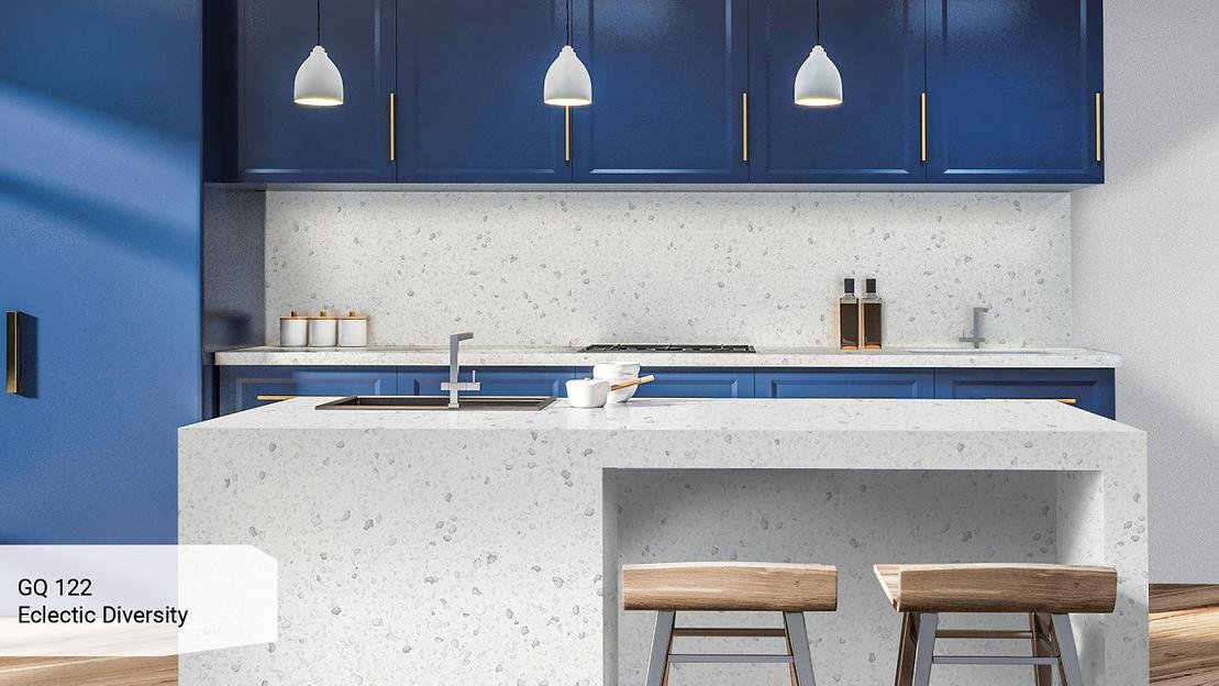 Кварцевый камень Grandex quartz «GQ 122 Eclectic Diversity» ОПТ фото 4