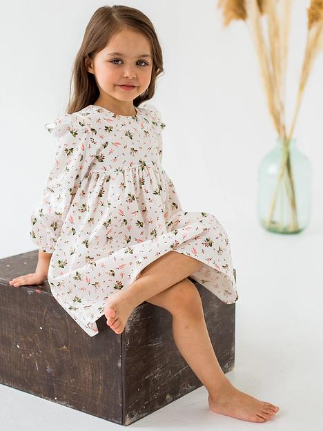 Платье MINI DI «Мия» ландыши на белом, арт.180/125 ОПТ фото 1