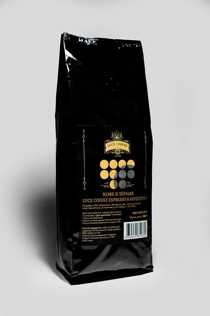 Зерновой кофе Luce Coffee Espresso 10 Ristretto ( 70% арабика, робуста 30%) 250 г ОПТ фото 1