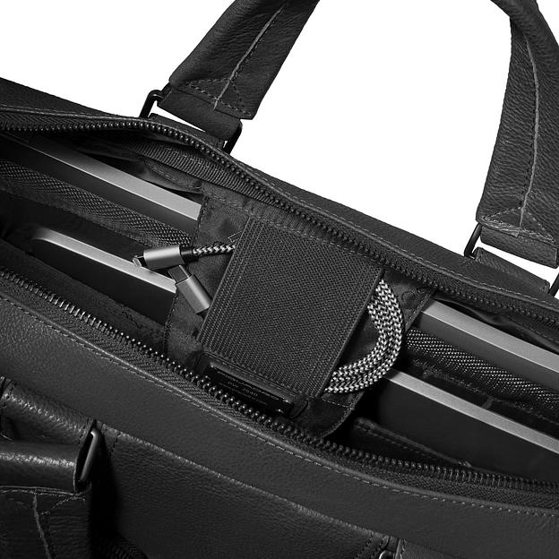 Деловая сумка Piquadro Cronus CA6025S134/N с отделением для ноутбука черный натур.кожа фото 5