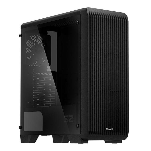 Корпус ZALMAN S2 TG, ATX, BLACK, TEMPERED GLASS WINDOW, 2x3.5", 2x2.5", 2xUSB2.0, 1xUSB3.0, FRONT 2x120mm (S2 TG) фото 2