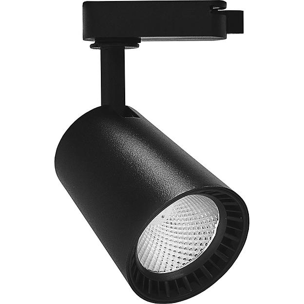 Светильник светодиодный трековый на шинопровод ДПО-12w 4000К 1080Лм черный фото 1