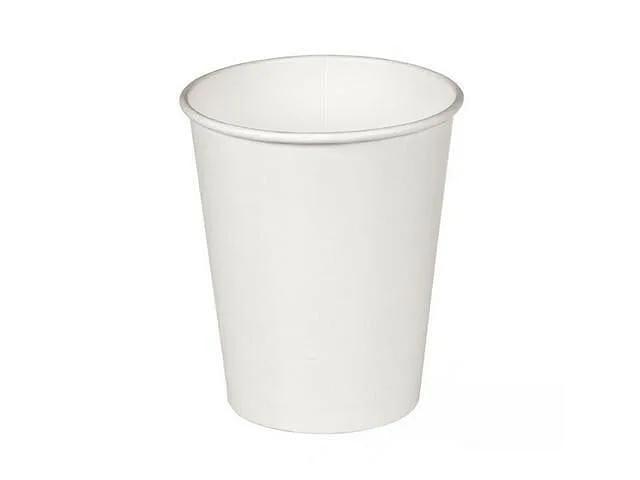 Стакан бумажный одноразовый белый 165 мл ОПТ фото 1