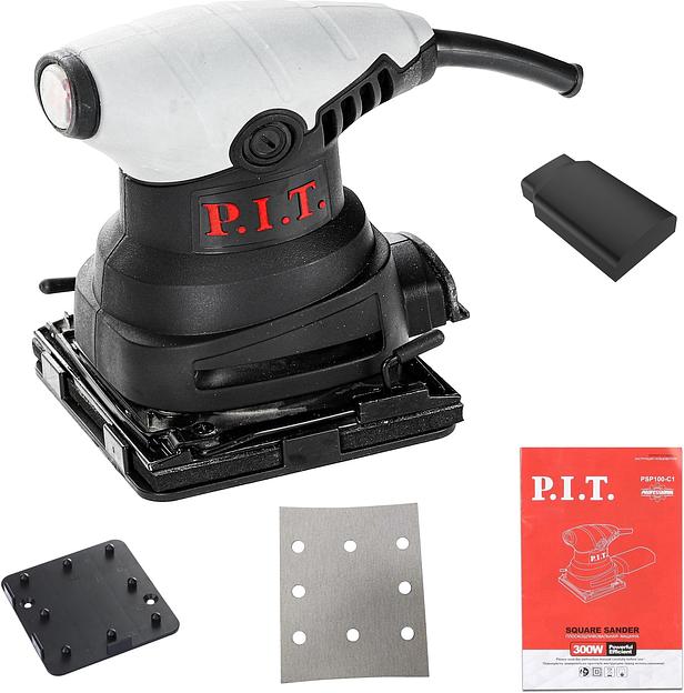 Вибро шлифовальная машина P.I.T. PSP100-C1 300Вт фото 4