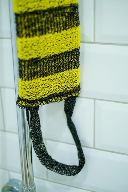 Мочалка «Пчёлка» 42х12 см, махра 10 мм ОПТ фото 3