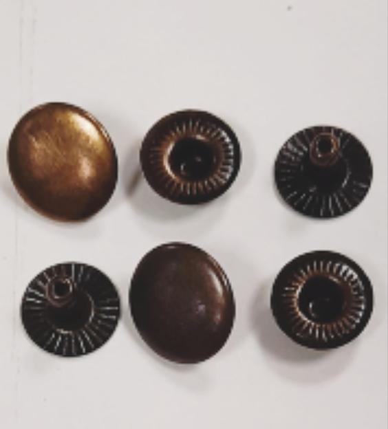 Кнопка (12,5 мм) Антик (бронза) (уп.50шт) фото 1