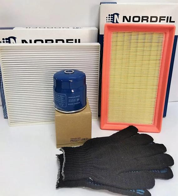 Комплект фильтров для Hyundai Solaris II, Kia Rio IV 1.4 л. после 2017 г. фото 1