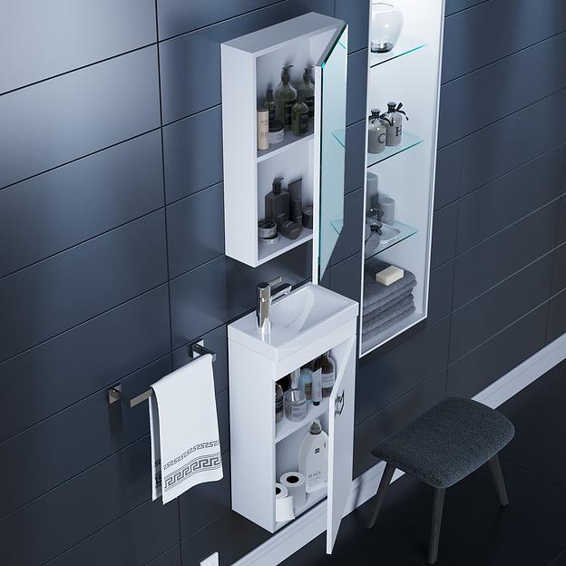 Раковина полувстраиваемая Uperwood Vizo, 40 см фото 4