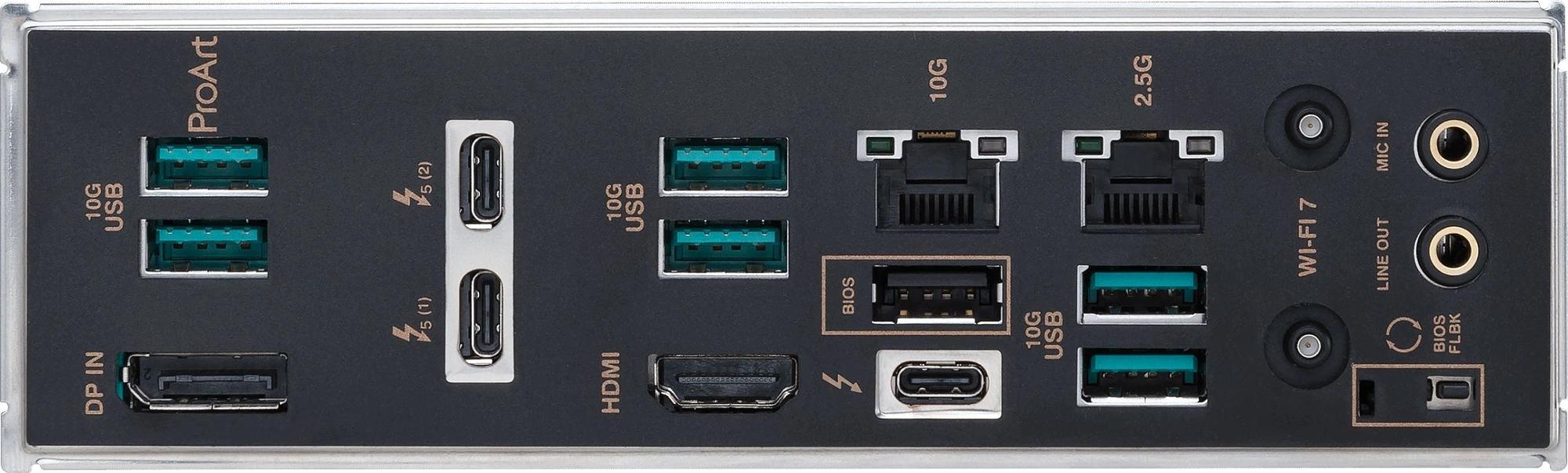 Материнская плата Asus PROART Z890-CREATOR WIFI Soc-1851 Intel Z890 4xDDR5 ATX AC`97 8ch(7.1) 1 x 10Gigabit + 1 x 2.5Gigabit RAID+HDMI+DP фото 10