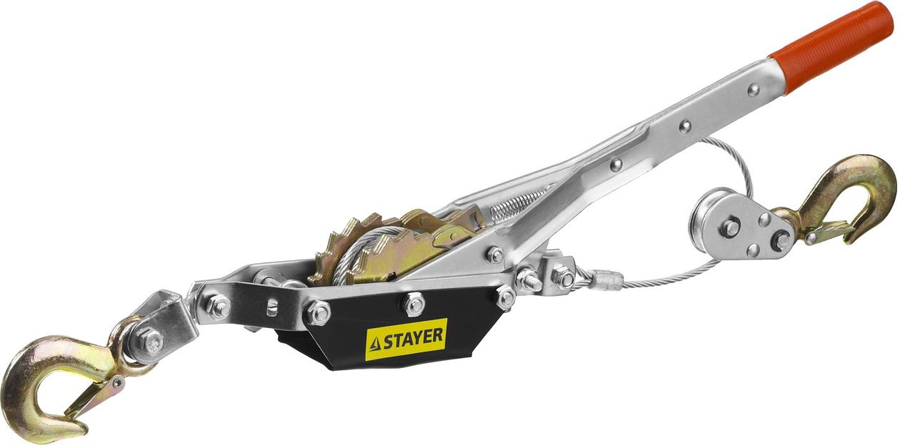 STAYER MAXPull, 2 т, 3 м, ручная рычажная лебедка (4310-2) фото 1