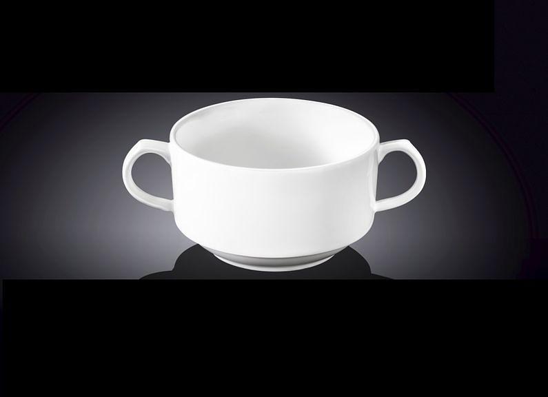 Бульонница 350 мл. d=105 мм. h=63 мм. с ручками Wilmax /4/48/ фото 1