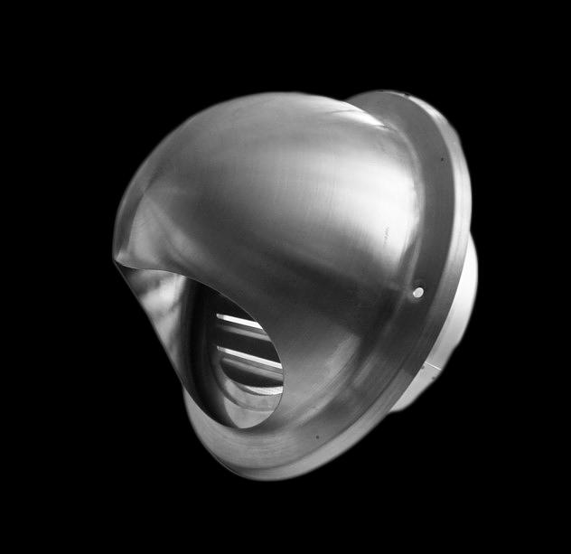 Выход стенной вентиляционный вытяжной металлический ВМ - 15ВМ - 150 мм фото 1