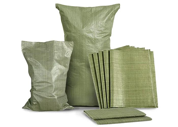 Мешок полипропиленовый (зелёный) 55×95 см ОПТ фото 2