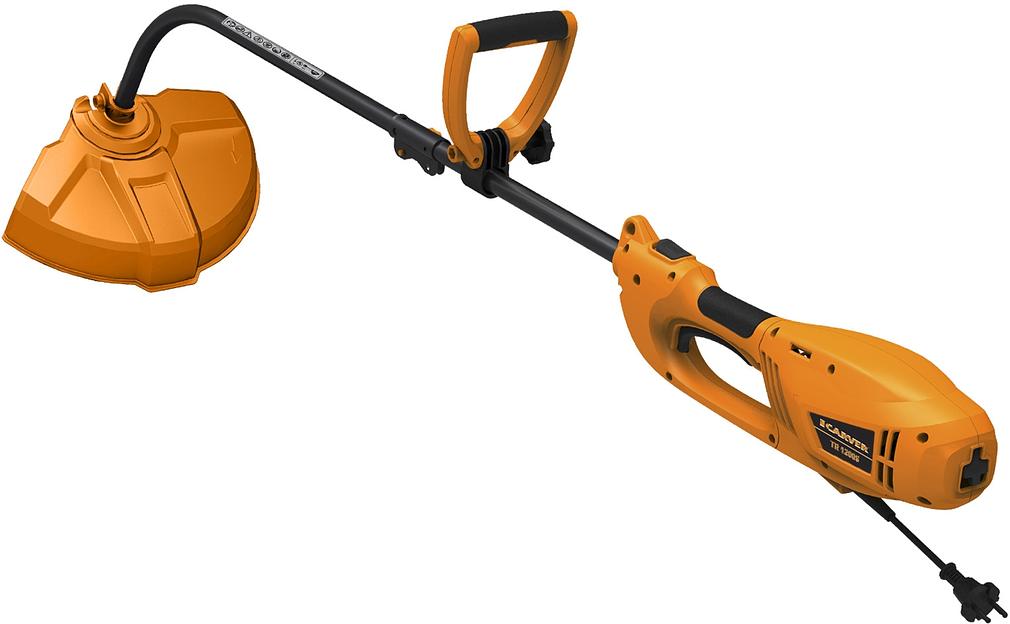 Триммер электрический Carver TR-1200S 1000Вт разбор.штан. реж.эл.:леска фото 1