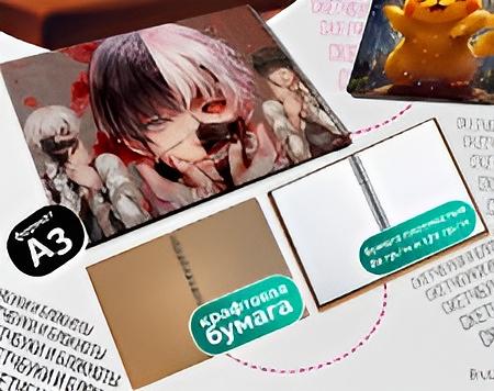 Блокнот А3 (множество рисунков), опт фото 1