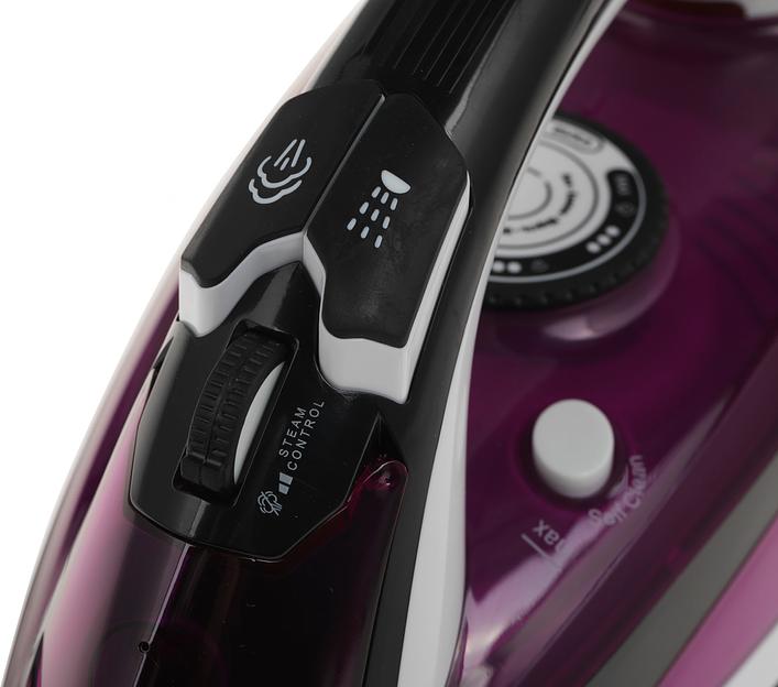 Утюг Centek CT-2344 VIOLET 2400Вт, керамическая подошва, мощный паровой удар, самоочистка, 330мл фото 5