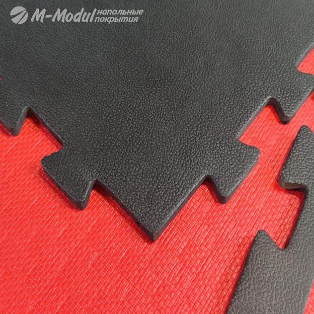 Модульное покрытие EVA повышенной жесткости 100x100 см, толщина 1,2 см, Цвет Черный, Толщина модуля 12 мм. фото 1