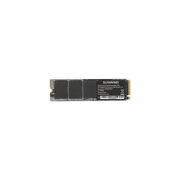 SSD накопитель SunWind NV3 SWSSD256GN3T 256ГБ, M.2 2280, PCIe 3.0 x4, NVMe, M.2, rtl фото 1