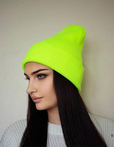 Шапка лопата салатовая ОПТ фото 2