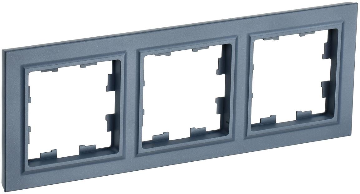 IEK BR-M32-K35 BRITE Рамка 3-мест. РУ-3-БрМ мар. фото 1