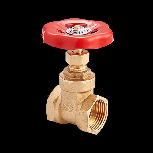 Задвижка клиновая латунная 1/2' фото 1