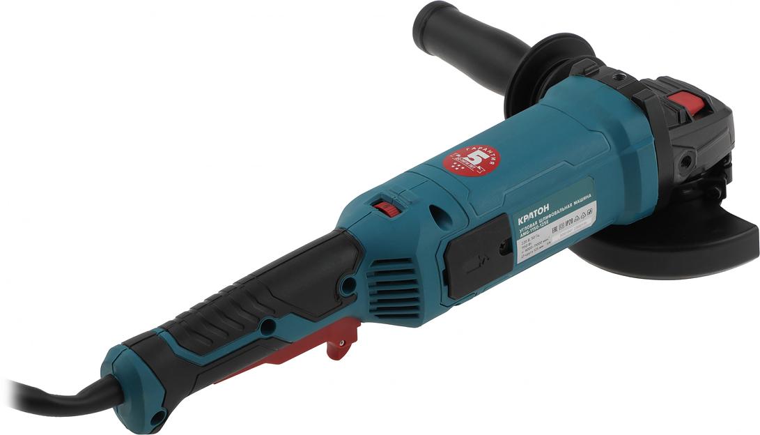 Углошлифовальная машина Кратон AMG-1150-125E 1100Вт 11000об/мин рез.шпин.:M14 d=125мм (3 05 01 041) фото 3