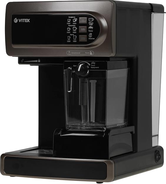 Кофеварка рожковая Vitek VT-1517 BN 1238Вт коричневый фото 1