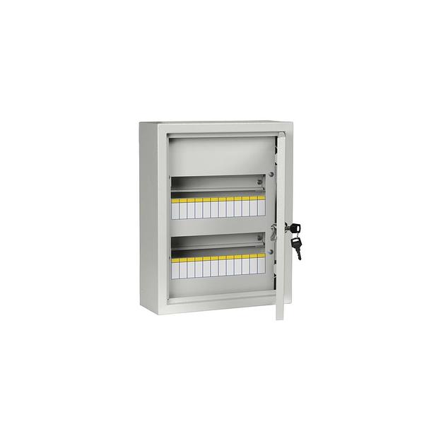 Щит распределительный IEK (MKM11-N-24-54-Z) TITAN 3 ЩРн-24з-0 У2 навесной 330мм 120мм 410мм 24мод. м фото 1