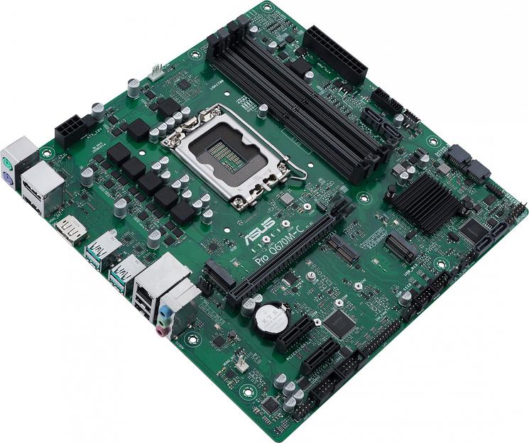Материнская плата ASUS PRO Q670M-C-CSM, LGA1700, Q670, 4*DDR5, 2*DP+HDMI, SATA 6.0, M.2, RAID, USB 3.2*4, USB 2.0*2, mATX; 90MB19E0-M0EAYC (PRO Q670M-C-CSM) фото 3