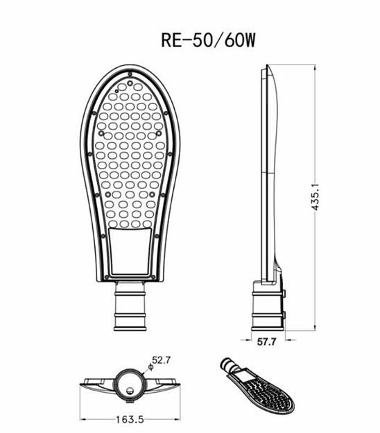 Уличный консольный светильник Адамант ADM-RE 60 Вт ОПТ фото 6