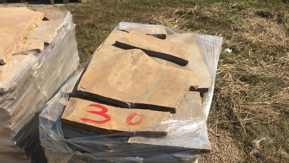 Песчаник плитняк Серый Каштан /м2 (50 мм) фото 1