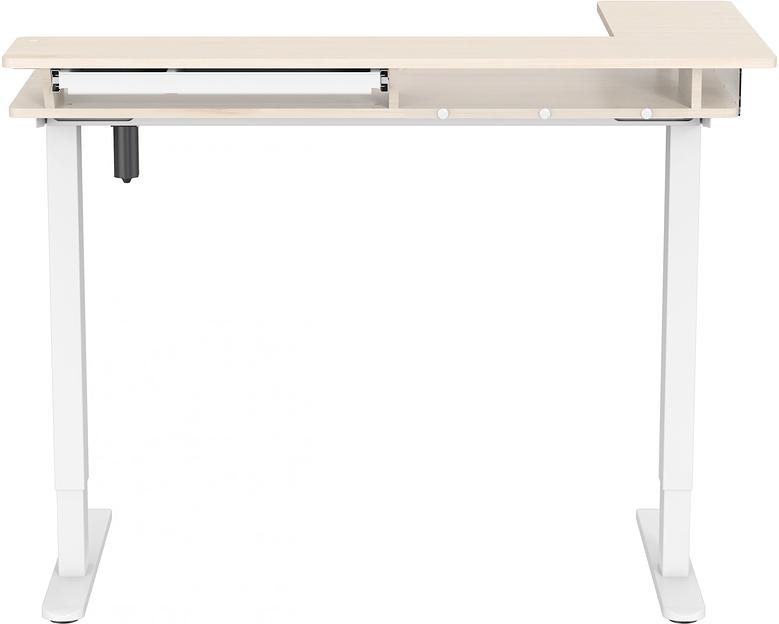 Стол для компьютера Cactus CS-EDL-DWT столешница ДСП светлый дуб каркас белый 120x71x60см фото 5