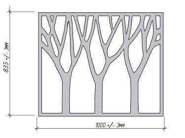 Пешеходное ограждение «Деревья» фото 2