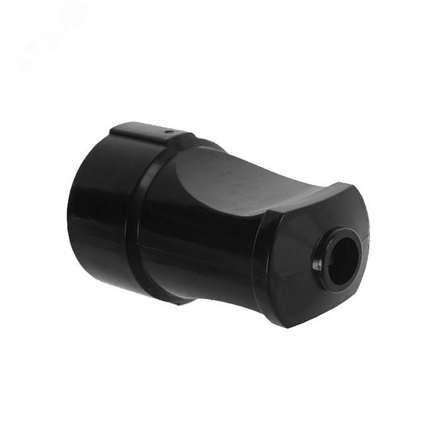 Гнездо штепсельное с заземлением черное 16А 250В фото 2