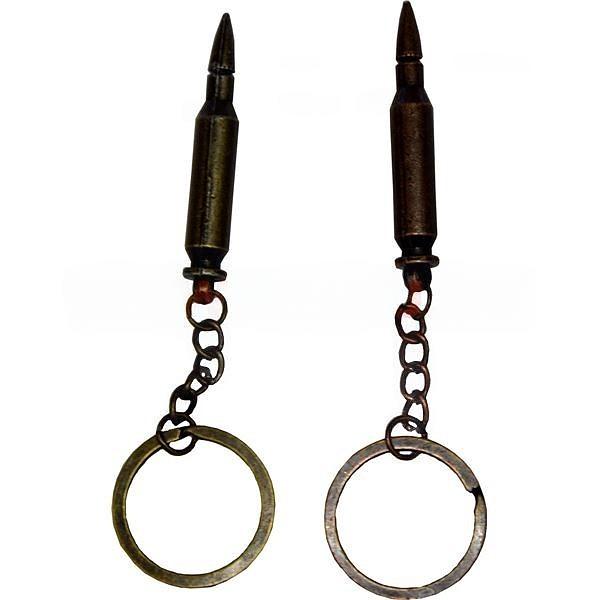 Брелки для ключей (KL-37A) пуля металлическая большая 120 шт ОПТ фото 2