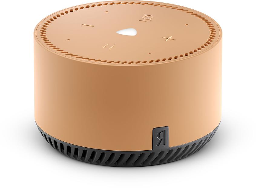 Умная колонка Yandex Станция Лайт голос.п.:Алиса 5W Android/iOS бежевый (YNDX-00025B) фото 1