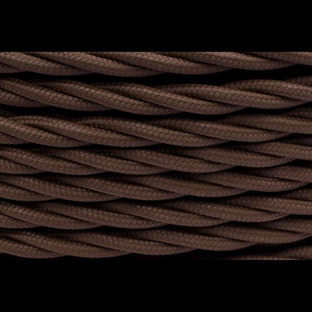 Провод ретро 2х1.5 матов. корич. (уп.20м) Bironi B1-424-72-20 фото 1